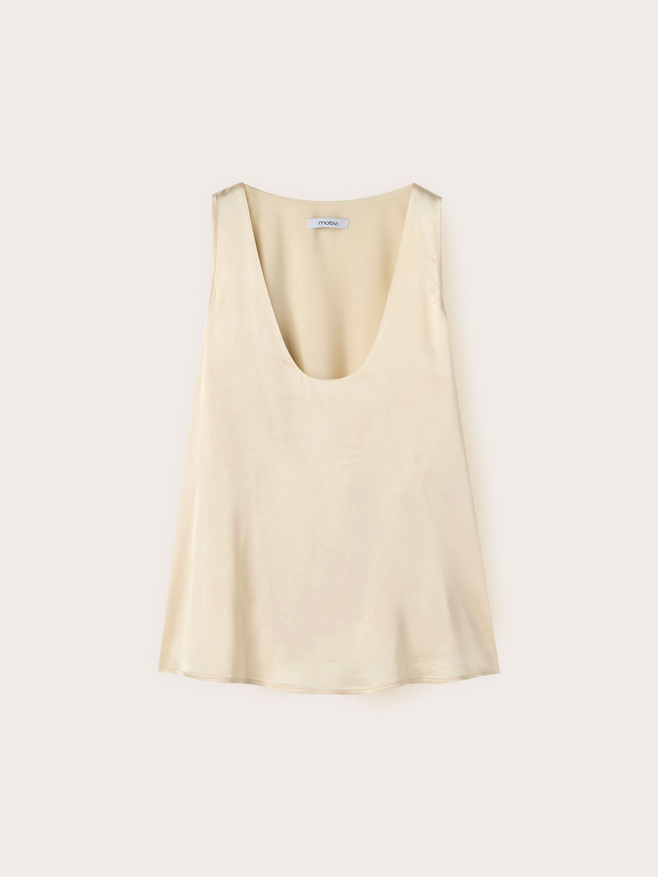 Top aus Satin mit breiten Schultern image number 4