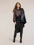 Midi pencil skirt with slit image number 0