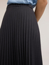 Long pleated viscose-blend skirt image number 3