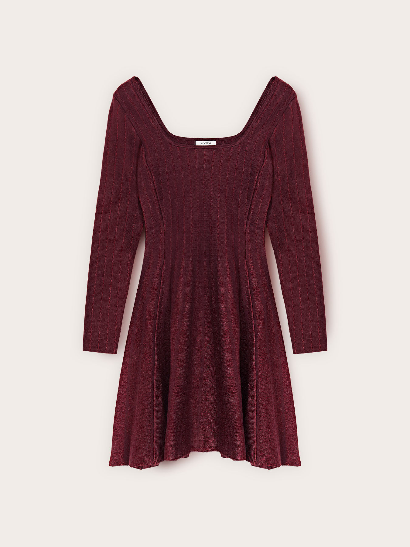 Ausgestelltes Kleid aus Lurex-Mischstrick image number 4