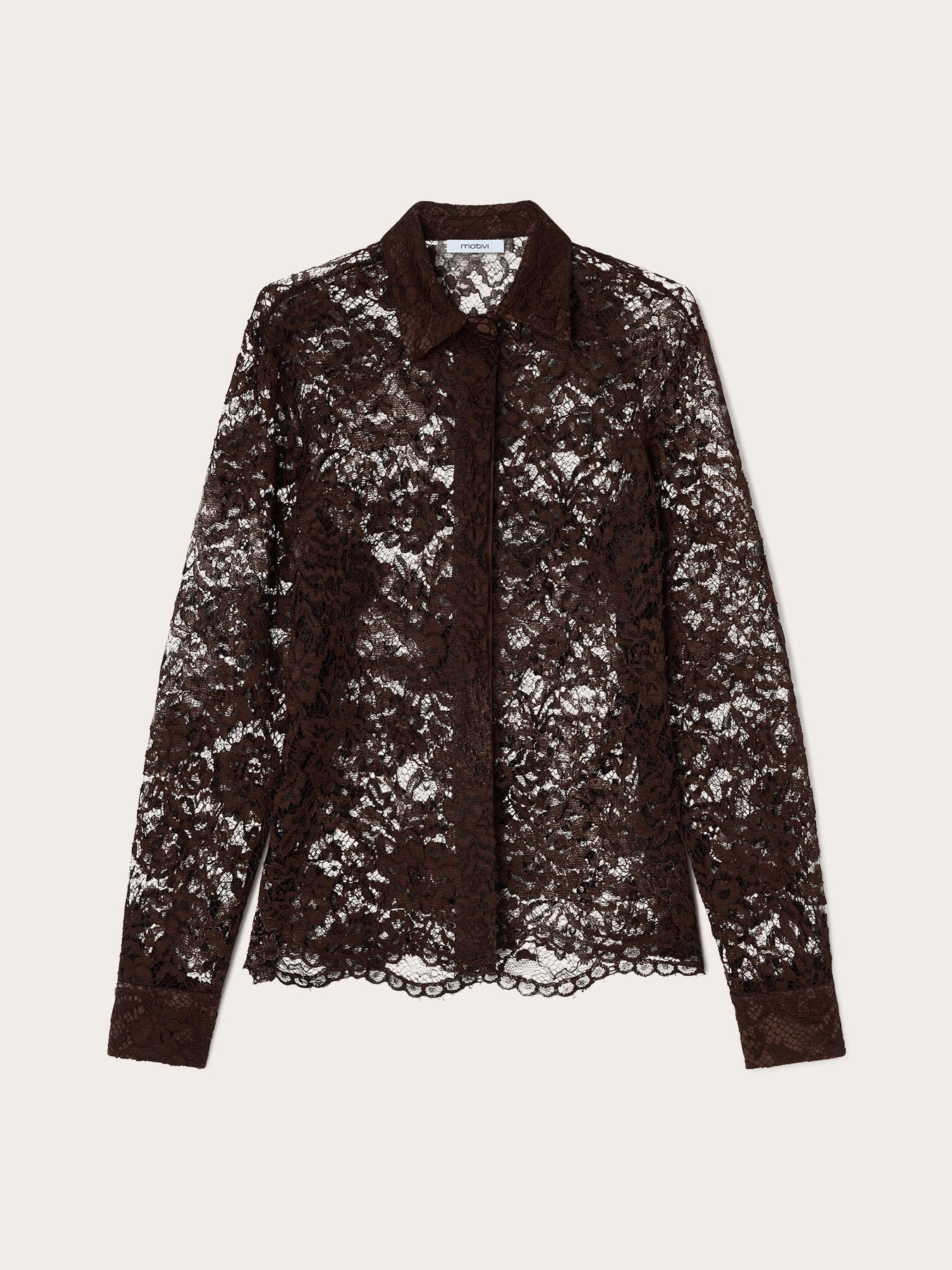 Chemise en dentelle florale image number 4