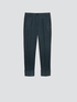 Wool blend stovepipe trousers image number 3