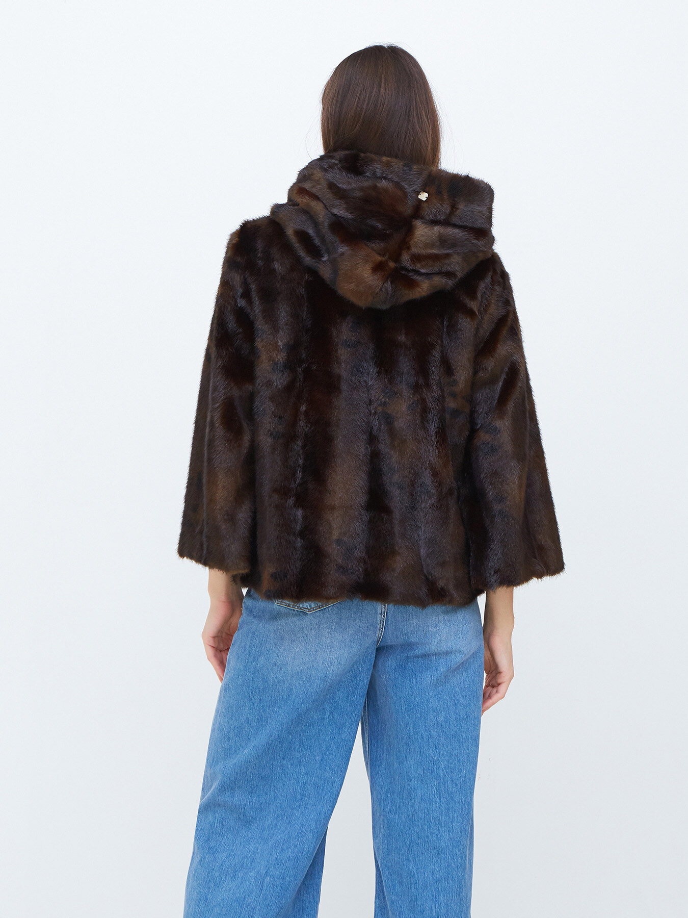 Cappotto corto in simil pelliccia image number 1