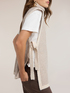 Ribbed knit poncho with turtleneck image number 4