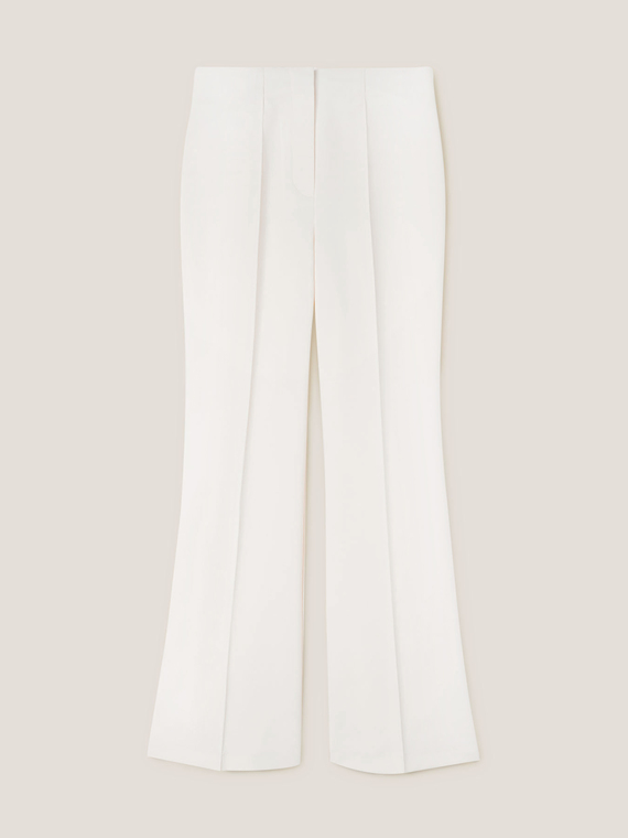 Pantalón modelo palazzo formales de color liso