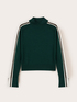 Two-tone turtleneck sweater in silk blend image number 4