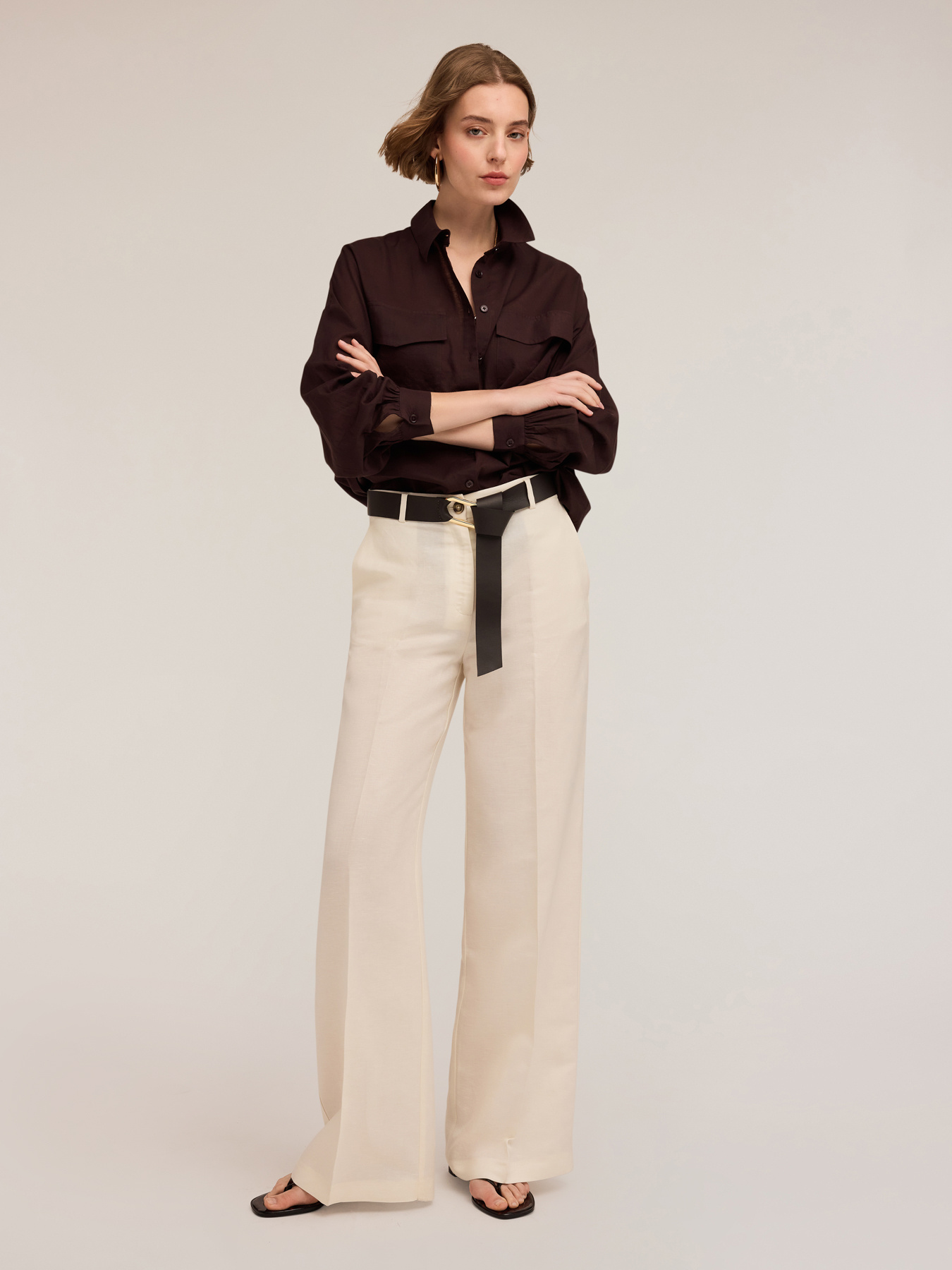 Chemise oversize avec poches image number 3