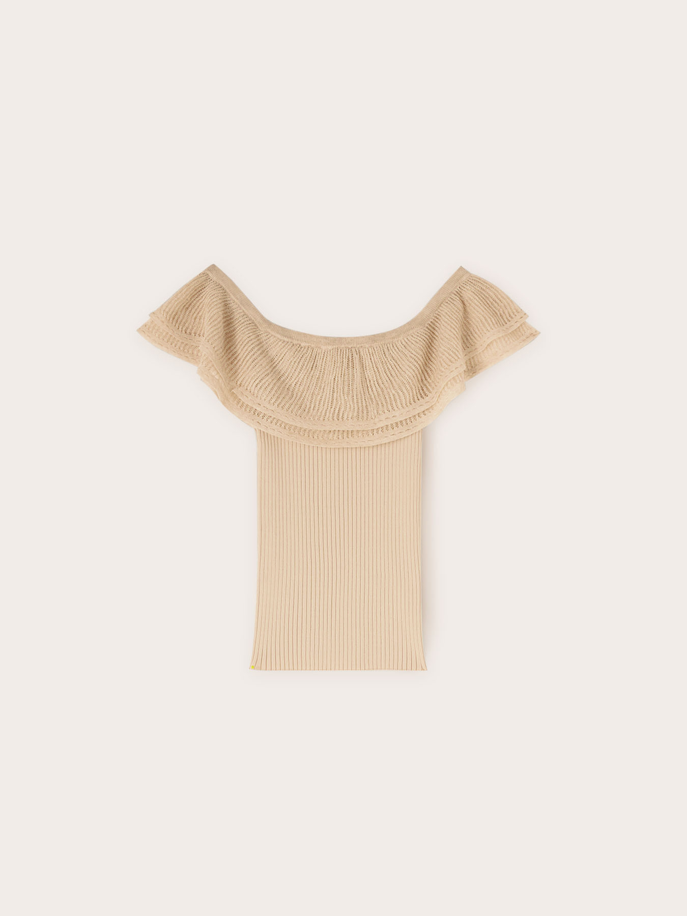 Fine knit off-the-shoulder top image number 4