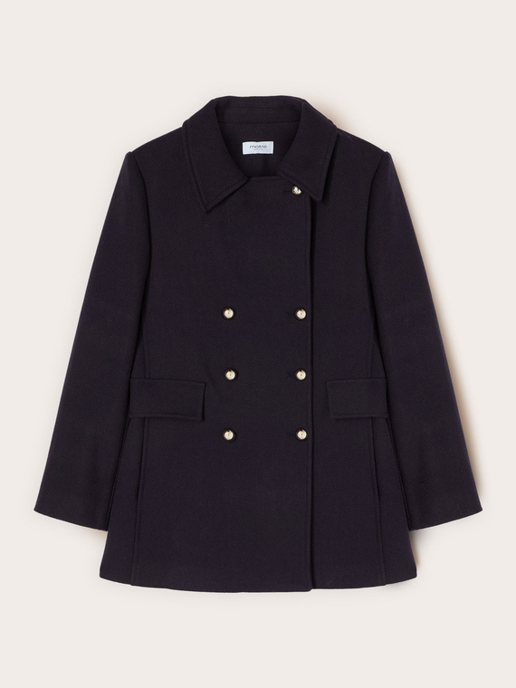 Abrigo cruzado de pa&ntilde;o