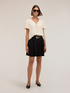 High-waisted linen blend shorts with pleats image number 2