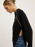 Turtleneck sweater with side zip image number 2