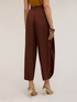 Pleated trousers in cr&ecirc;pe de chine image number 1