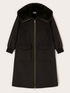 Manteau en laine m&eacute;lang&eacute;e avec col amovible image number 4