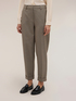 Regular trousers with check pattern turn-up image number 1
