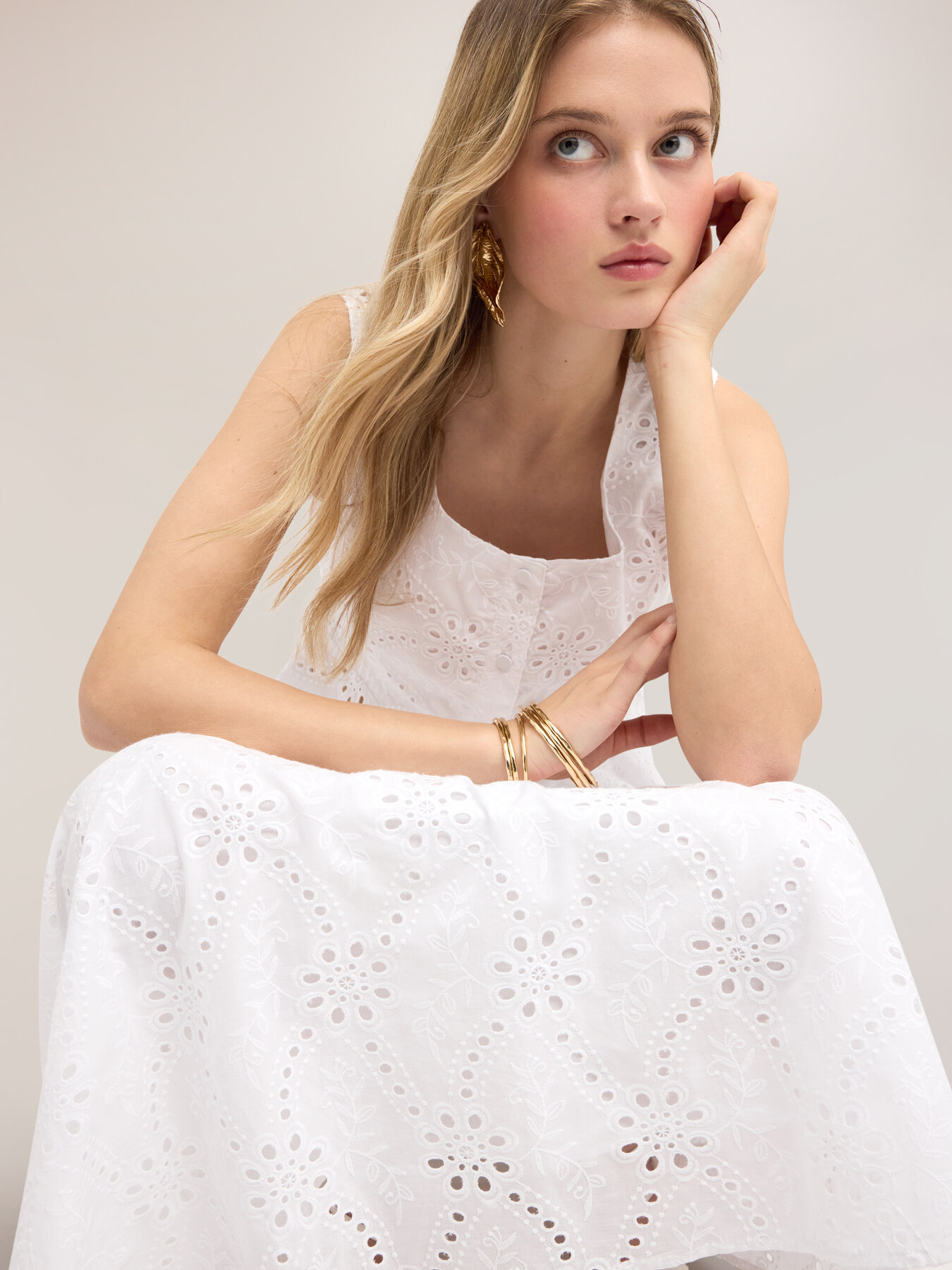 Sangallo top with peplum image number 3