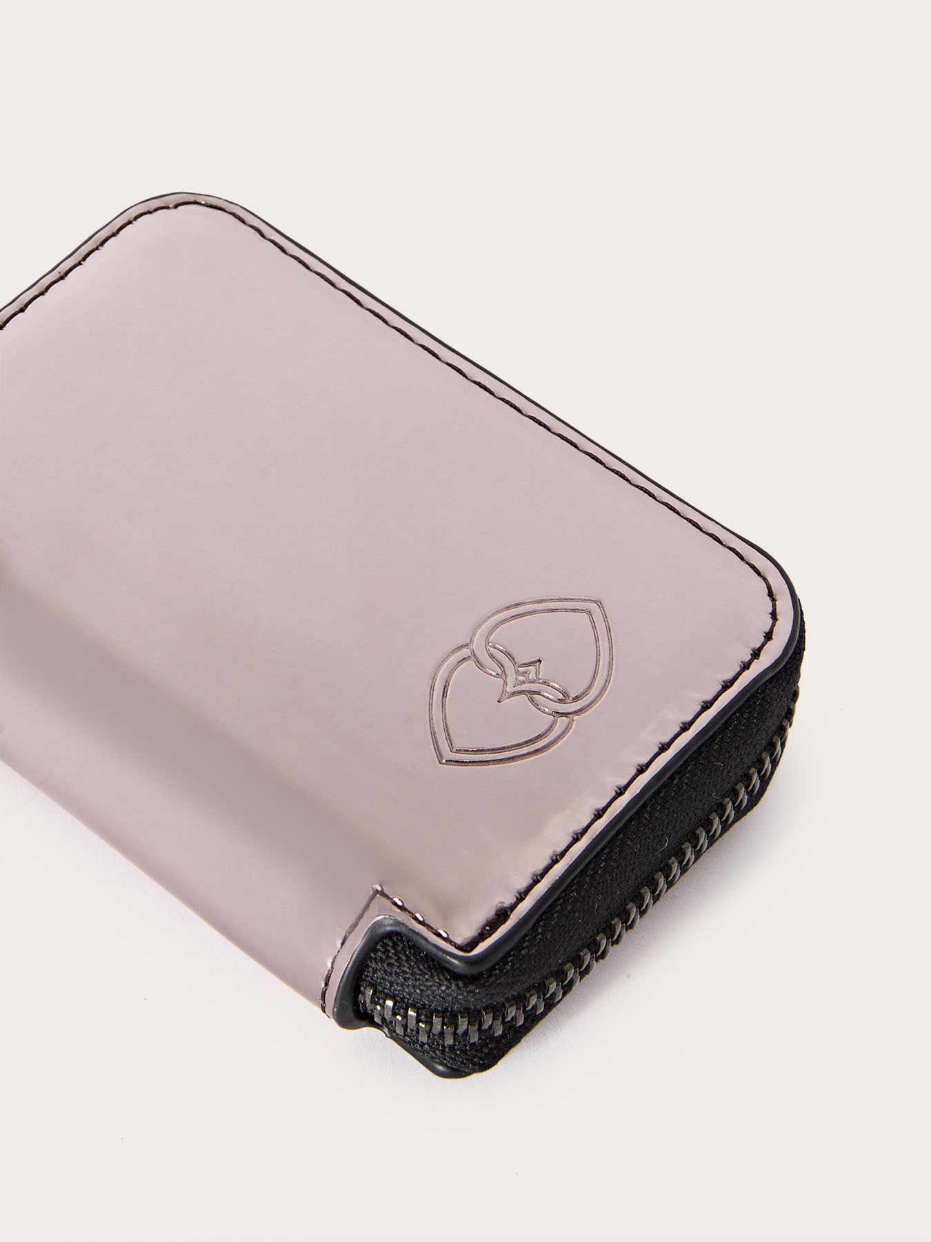 Mini laminated zip-around wallet image number 2