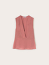 V-neck top in georgette image number 4