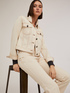 Drill jacket with contrast stitching image number 3