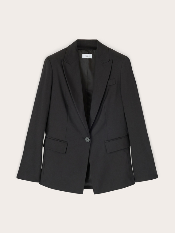 Single-breasted cady blazer