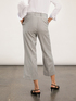 Pinstriped kick flare trousers image number 1