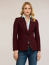 Single-breasted cotton viscose blazer image number 0