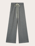 Pantaloni palazzo in jersey con bande a righe image number 4