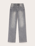 Wide-leg jeans with rhinestone embellishments image number 4