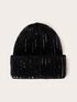 Knit beanie with sequin embroidery image number 0