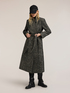 Herringbone coat with belt in cotton-wool blend image number 2