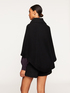 Knit and faux fur cape image number 1