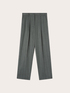 Yarn-dyed pinstripe barrel pants image number 4