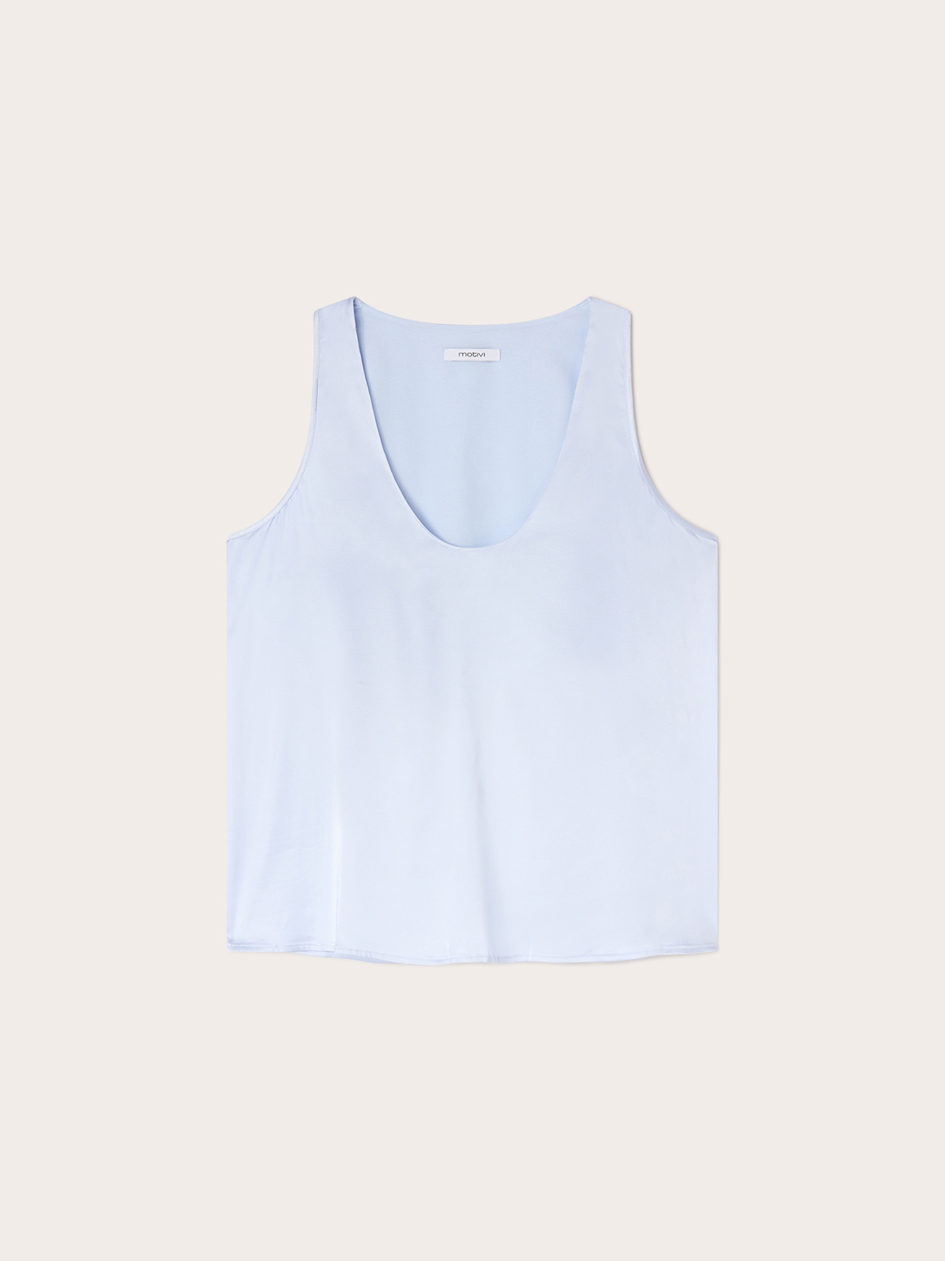 Wide shoulder satin top image number 3