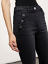 Flared jeans with button feature image number 2