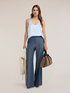 Wide shoulder satin top image number 2