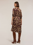 Wrap dress with camouflage print image number 1