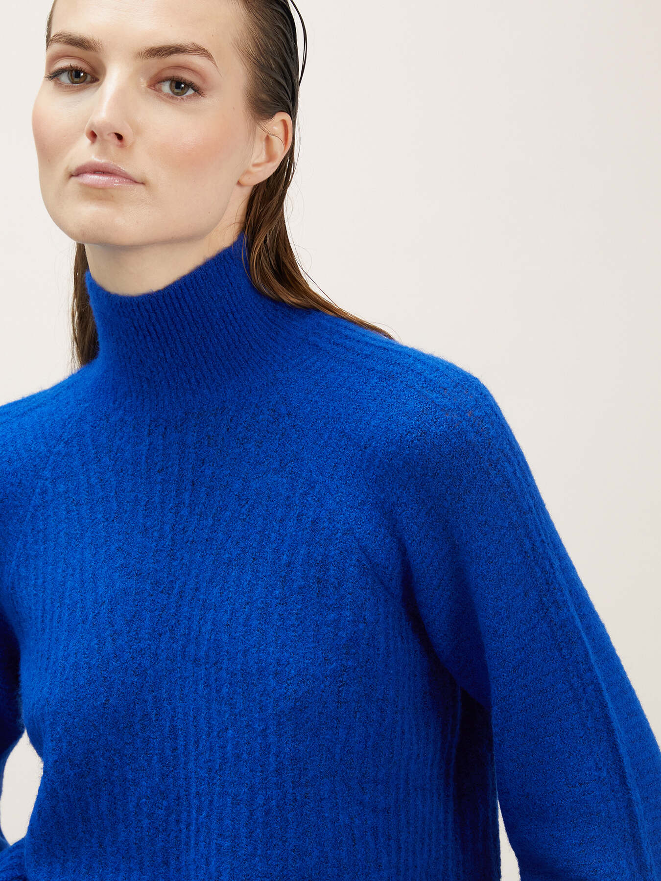 Rollkragenpullover aus Rippenstrick image number 3