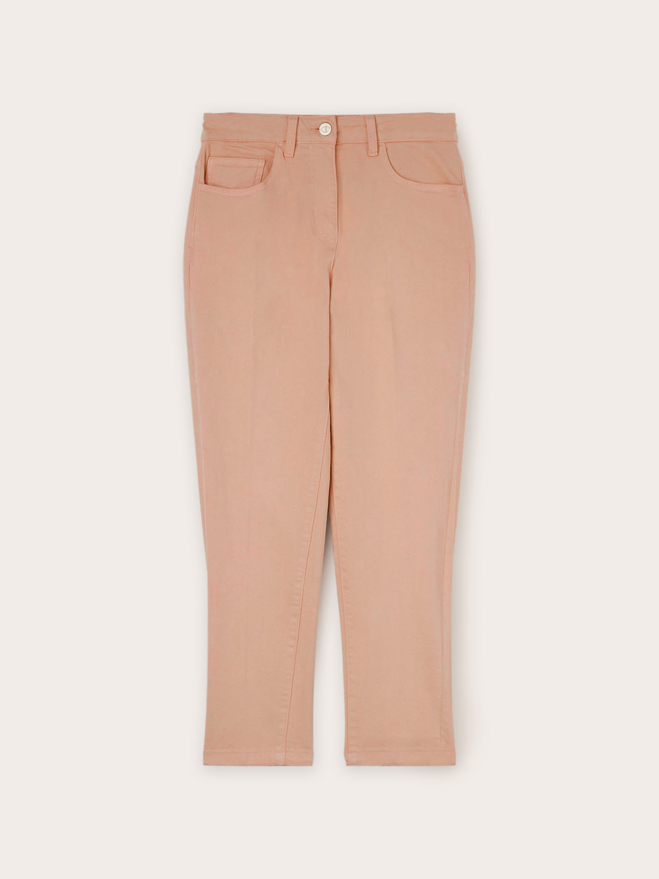 Pantaloni carrot in drill Rianne image number 4