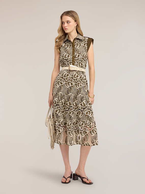 Sangallo eyelet shirtdress