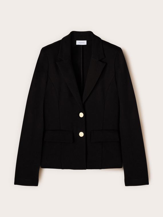 Blazer non doubl&eacute; en jersey milano