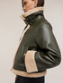 Shearling effect jacket with buttons image number 3