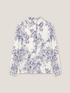 Shirt with floral pattern pleats image number 4