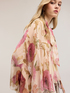 Blouse in silk blend chiffon with print image number 0