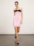 Short bustier dress with jumbo bow image number 0