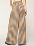 Palazzo trousers with striped pleats image number 1