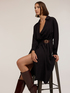 Vestito chemisier in twill drappeggiato image number 3