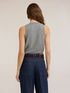 Sleeveless sweater in wool blend with stones image number 1