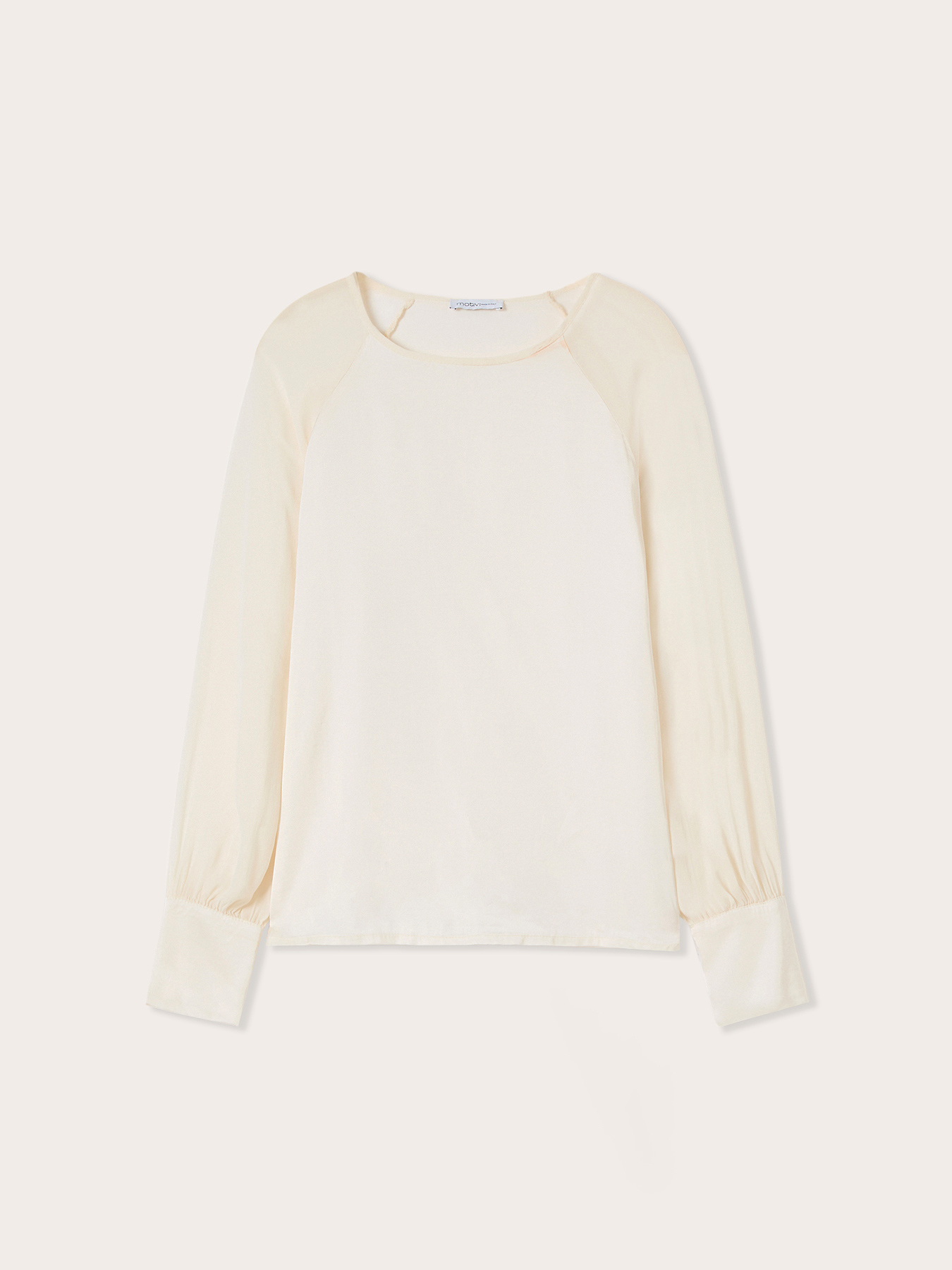 Blouse avec manches raglan semi-transparentes image number 4