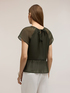 Blusa de muselina con lazos entrelazados image number 1