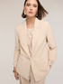Blazer simple boutonnage en tencel avec dentelle image number 3