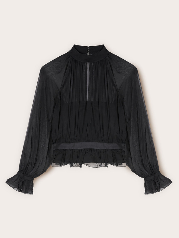 Blusa in georgette con bustier Smart Couture